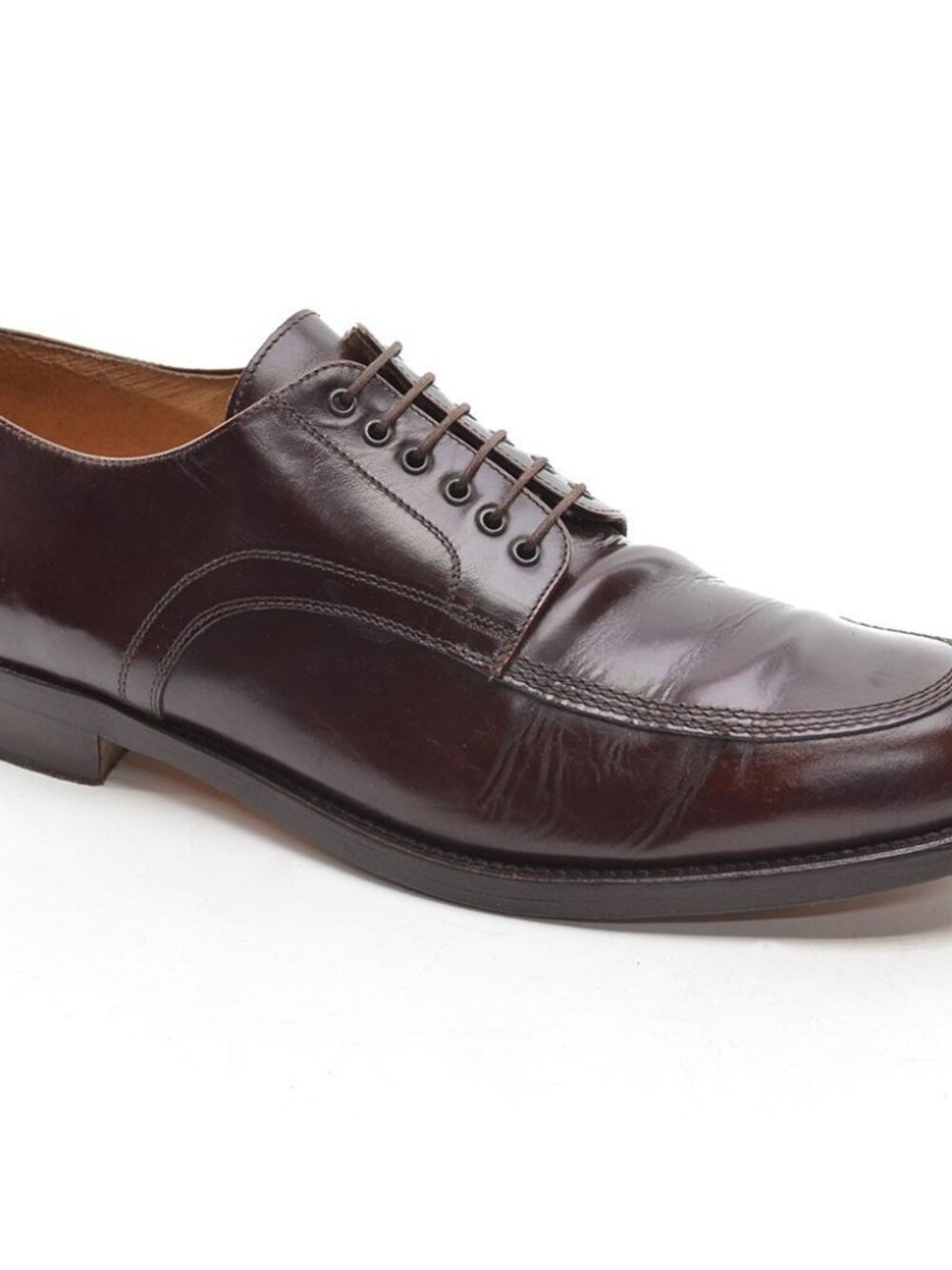 Men Banana Republic Brown Leather Round Toe Oxford 12 D